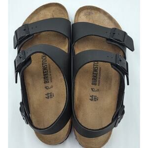 Birkenstock Milano Black Sandal Men EU-44, US- 11/11.5 Birki Flor Casual Comfort